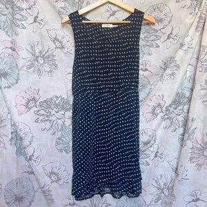 ✨Blu Pepper: Navy Dress with Golden Polka Dots✨
